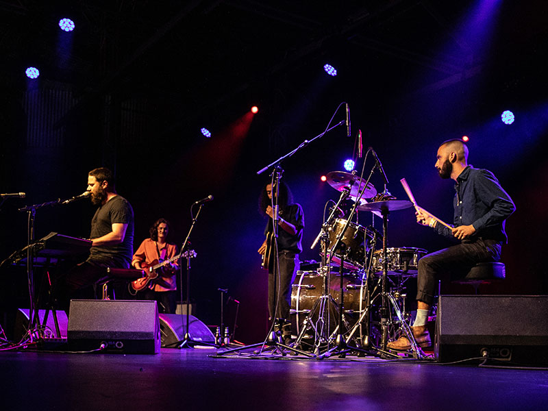 Band on stage 