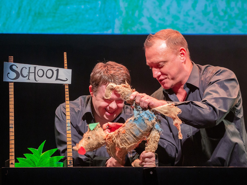 Puppeteers for the Beyond the Waves production
