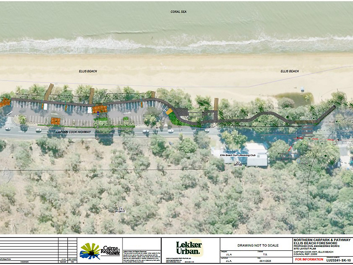 Upgrades to Ellis Beach carpark begin image