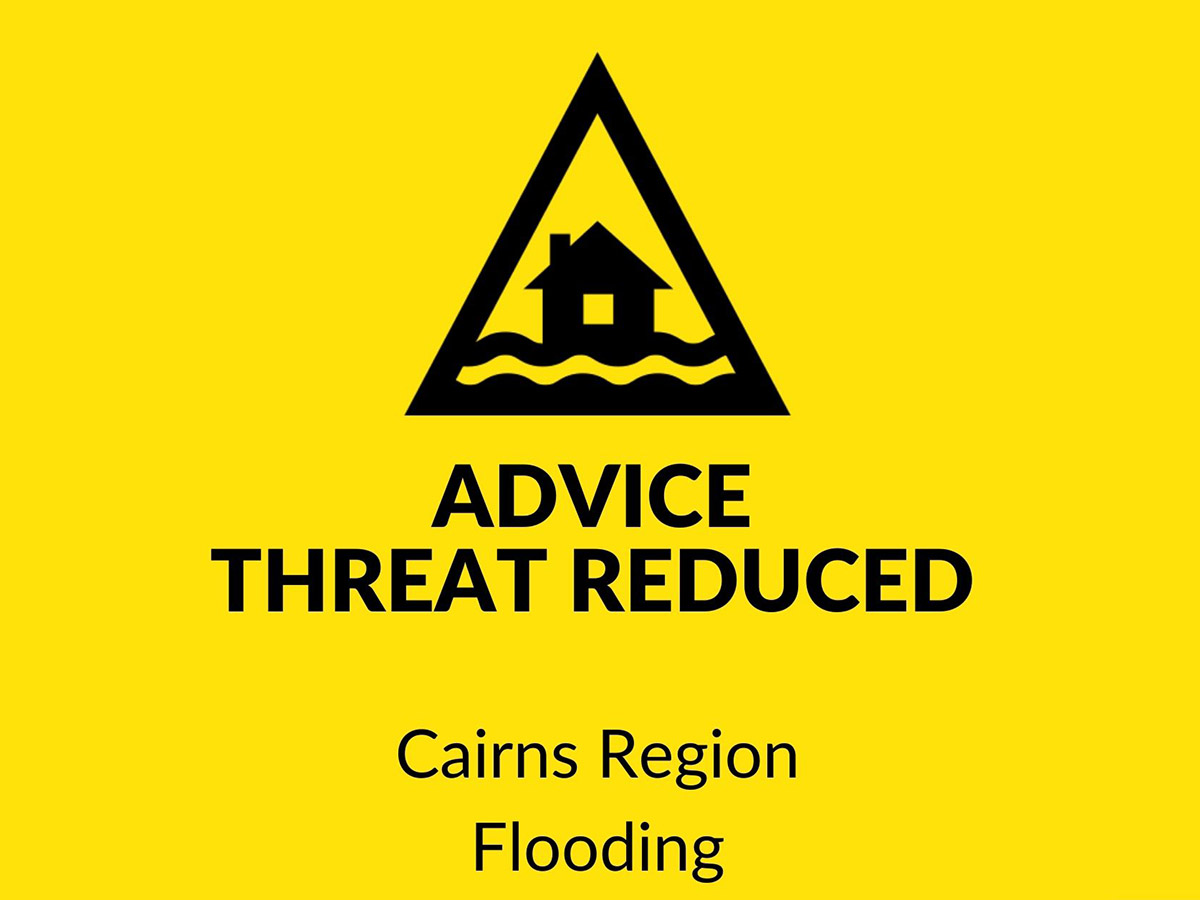 Flood threat reduced for Cairns region image