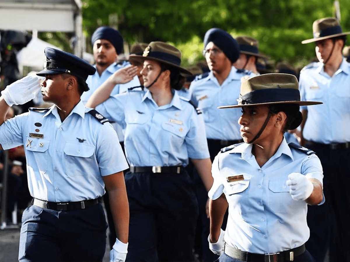 Air Force Cadets in march of honour image