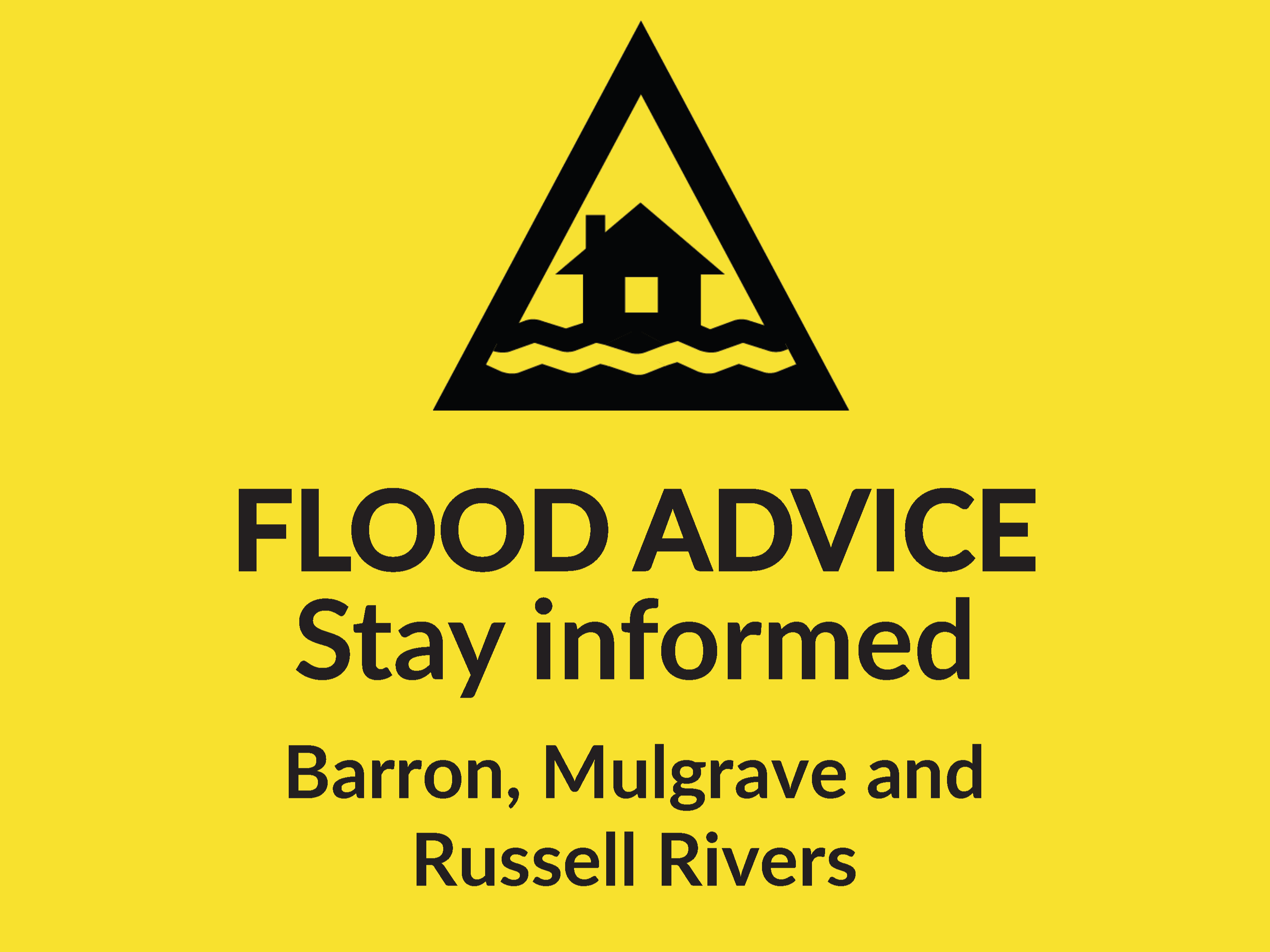 Stay informed - flooding Barron, Mulgrave and Russell rivers image