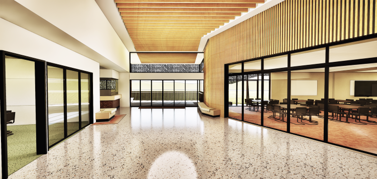 Cairns Community & Multicultural Centre, Foyer- Artist's impression only Cairns Community & Multicultural Centre, Foyer- Artist's impression only